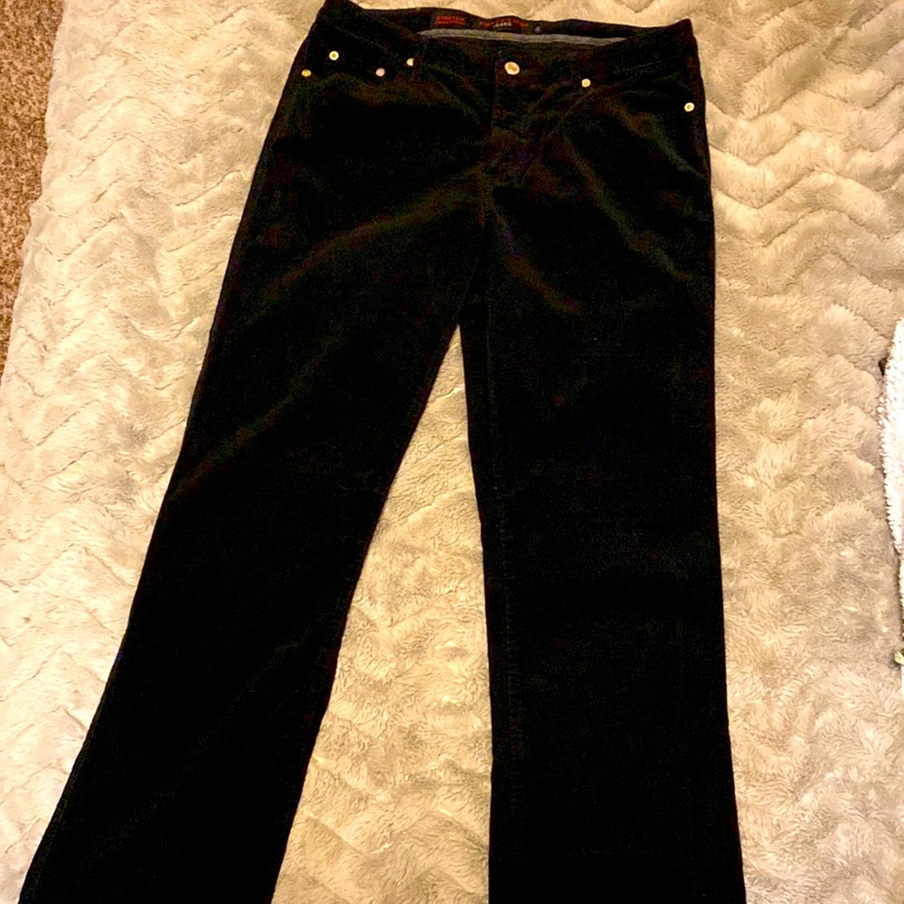 Black bootcut corduroy pants
